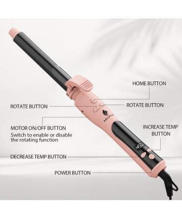 MiroPure Automatic Curling Iron - 1 Inch Ionic Hair Curler for Perfect Waves & Curls | Self Rotating Wand with Longer Barrel & Unique Anti-Hit Button | International Shipping Available - Buy Online on GoSupps.com