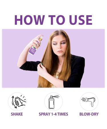 10 in 1 Heat Protectant Spray - Lavender Hair Treatment Nourishing Thermal Protector for Damage & Frizz Control - Buy Internationally - Buy Online on GoSupps.com