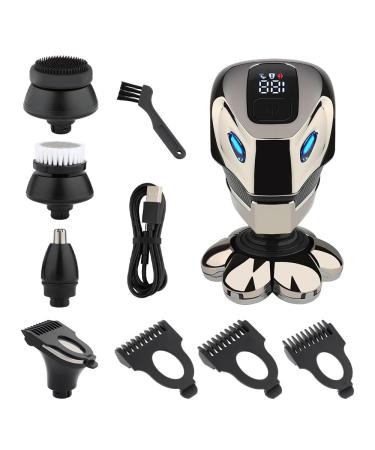Head Shaver for Men 7D Electric Head Shaver for Bald Men Electric Men's Grooming Kit Cordless Waterproof LCD Head Shavers Rechargeable