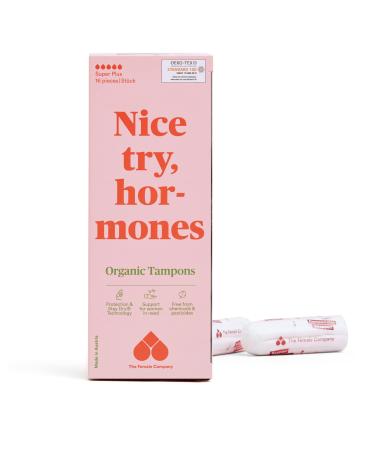 The Female Company 16x Bio-Tampons Super Plus |Tampons made of 100% certified organic cotton |Plastic -free CO2 neutral without pesticide chemicals or perfume |In Austria produces 16 pieces - Buy Online on GoSupps.com