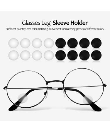 Lurrose Jewelry 20 Pairs Silicone Eyeglass Ear Grips | Round Holders & Cleaning Cloth Comfortable Frame Grips for Eyeglasses | International Shipping Available - Buy Online on GoSupps.com