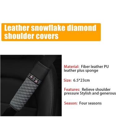 CGEAMDY Seat Belt Pads - 2-Pack Gray Car Belt Upholstery for Comfort | Adult Safety Padding - Buy Online on GoSupps.com