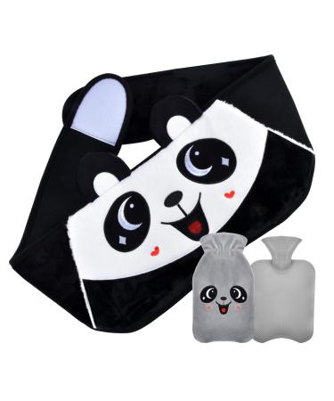 Heat bottle with soft waist cover idomismr 3 in 1 portable PVC panda hot water bottle hot water bag warm hot water bottle heat bottle hand warmer for children and adults pain relief panda pattern - Buy Online on GoSupps.com
