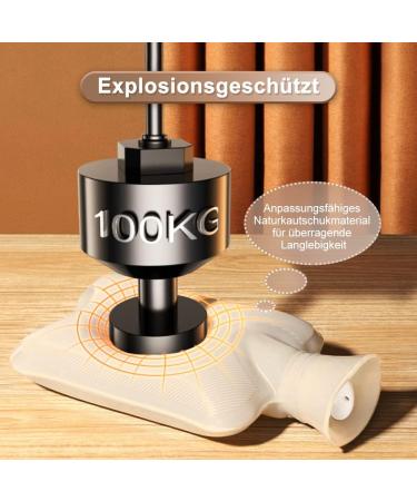 Large 2L Heat Bottle with Cover - Stylish Leak-Proof Plush Hot/Cold Therapy for Kids & Adults | Kangaroo Pocket Menstrual Relief Pink - Buy Online on GoSupps.com