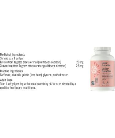 Wholistic Lutein + Zeaxanthin - 60 softgels - Buy Online on GoSupps.com