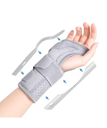 Paskyee carpal tunnel manual bandage for women and men adjustable wrist rails for right and left hand pain relief for arthritis tendonal inflammation L/XL right-handed