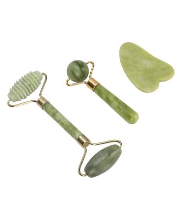 Yosoo Jadestone Face Roller Firming Beauty Set for Face Massage