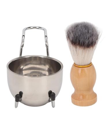 Premium Metal Shaving Brush Set with Holder | Durable Bristles & Comfortable Handle for Wet Shaving | Easy to Clean - Shop Internationally - Buy Online on GoSupps.com