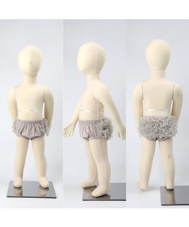 Hoolchean Baby Girls 2PCS Tulle Ruffle Bloomer Set - White & Grey (0-6 Months) - Buy Online on GoSupps.com