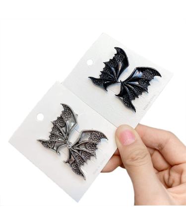 Halloween accessories for women bat wings hair clips bat hair accessories hair clips for girls vintage style 4 pieces