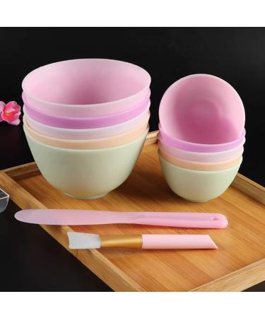 EXCEART Large Mixing Bowl Set - 3 Pcs Facial Mask Bowls for DIY Beauty Care - Ideal for Eye Masks - Yellow Color - Buy Online on GoSupps.com