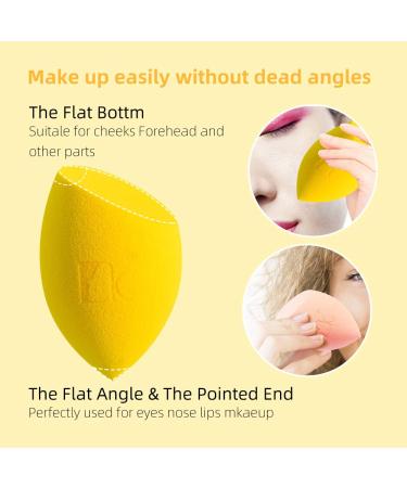 Dolovemk Makeup Sponges - Soft Latex-Free Beauty Blender for Smooth Foundation Application (Yellow) - Buy Online on GoSupps.com