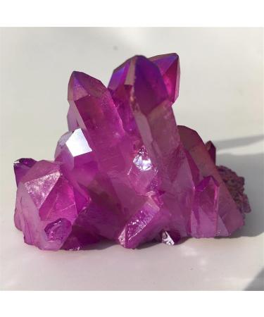 Natural Crystal Rough 156g Rare Beautiful Purple Flame Aura Quartz Crystal Cluster Specimen - Buy Online on GoSupps.com