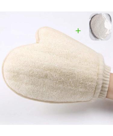 Natural Loofah Exfoliating Gloves for Skin Itching Relief and Deep Cleaning - Towel Gourd Gloves - Buy Online on GoSupps.com