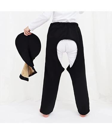 Bedridden Patient Clothing Patient Care Pants Winter Plus Velvet Incontinence Trousers Patient Pajamas Nursing Aid For Long Time Bedridden Wheelchair Fracture(Black XXX-Large) XXX-Large Black - Buy Online on GoSupps.com