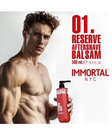 Immortal NYC Reserve Samurai Spirit Aftershave Balm for Men- Moisturizing & Soothing Formula After Shaving- Spicy Floral Aftershave For Men- 17 oz Oriental Floral - Buy Online on GoSupps.com