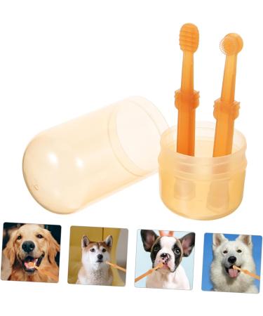 Amosfun 1 Set Pet Toothbrush Cleaning Supplies Puppy Dog Toothbrush and Toothpaste Large Dog Small Dog - Buy Online on GoSupps.com