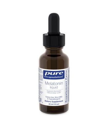 Pure Encapsulations Melatonin Liquid | Hypoallergenic Supplement Supports The Body's Natural Sleep Cycle | 1 fl. oz.
