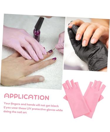 FRCOLOR 4 Pairs Nail Gloves UV Gloves for Gel Nail Lamp UV Protection Gloves for Manicure Nail Gel Nail Lamp Light Manicure UV Gloves UV Gloves for Manicure LED - Buy Online on GoSupps.com