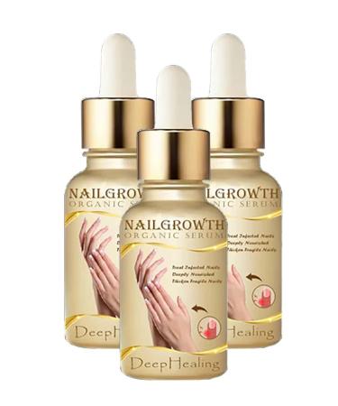Nailgrowth Deephealing Organic Serum Nailgrowth Nail Serum Nail Growth and Strengthening Serum Nail Serum for Growth and Repair for Damaged Nails (3PCs)