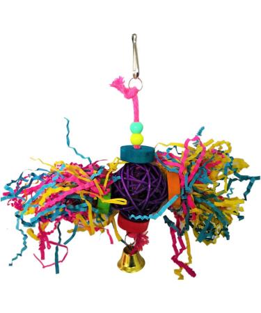 Balacoo 3 Pcs Parakeet Toys Parrot Hammock Bell Toys Bird Parrot Silk Balls The Swing Striped Bass The Bell Medium Picture 1 - Buy Online on GoSupps.com