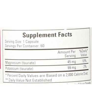 Cardiovascular Research Potassium-Magnesium Taurate 60 Capsules - Heart Health Support - Buy Online on GoSupps.com