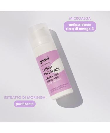 Goovi l Need Fresh Air Crema Viso Antismog Idrata + Protegge 50ml - Buy Online on GoSupps.com