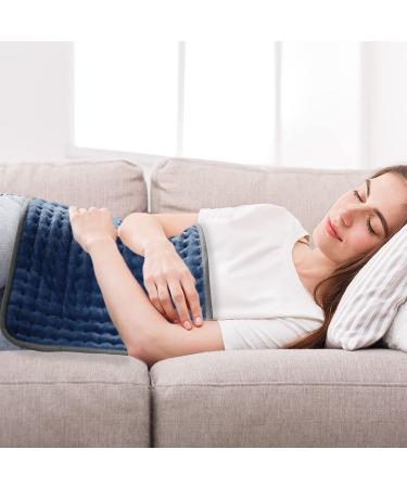 DAILYLIFE 17x33 Heating Pad Electric Blanket | UL Certified, 6 Heating Settings, Overheating Protection | Auto-Off, Machine Washable | Deep Blue Classic - Buy Online on GoSupps.com