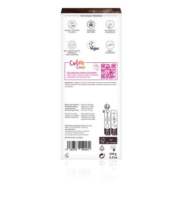 Khadi Plant Hair Color - 100% Natural & Vegan Dark Brown to Black - 100g Pack | Deep Shiny Hair Color Cosmetic - Buy Online on GoSupps.com