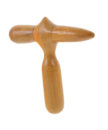 Magiclulu 2 STK foot massager acupuncture rod Massage device made of wood massage tab made of wood Thai massage devices made of wood face papers wooden massage handball deep fragrant wood