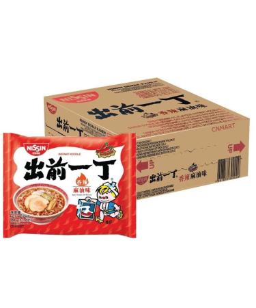Nissin Demae Ramen Instant Noodles Spicy Sesame Oil Flavour 100g (Pack of 30) by CNMART