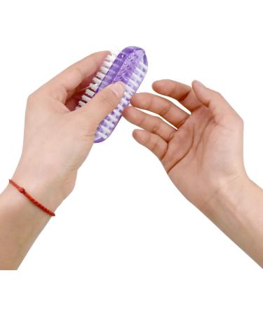 4 Pcs Two-Sided Nail Brushes - Fingernail & Toes Cleaning Hand Brush Set - Buy Online on GoSupps.com