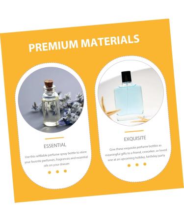Housoutil Perfume Bottle Perfume Dispenser Terrarium Tank Dispenser Bottle Pump Dispenser Decorative Glass Bottle Glass Container Squeeze Bottle Travel Hydrating Plastic Abs - Buy Online on GoSupps.com