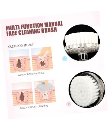 HONMEET Cleansing Brush Face Cleaning Kit Facial Brush Handheld Face Brush Silicone Face Cleaner Electric Face Brush Face Scrub Brush Pore Scrubber Makeup Tools Pp White Quick Dry - Buy Online on GoSupps.com