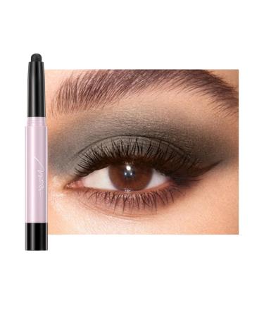 Eyeshadow Stick Metallic Shimmer Cream Eyeshadow Pencil Eye Brightener Stick Smoky Eye Shadow Pen Waterproof Highlighter Makeup for Girls Women Sparkling Eye MakeUp (#2 (mat)))