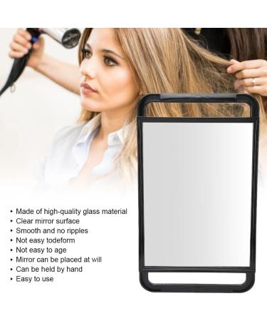 Handheld Barber Mirror 42x25cm Double Handle Large Rectangle Salon Hairdressing Tool - Buy Online on GoSupps.com