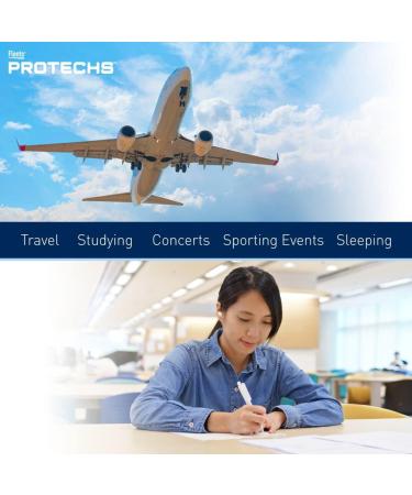 Flents Quiet Contour Ear Plugs - 10 Pair Pack (x6) | NRR 33 | Made in the USA | International Shipping Available - Buy Online on GoSupps.com