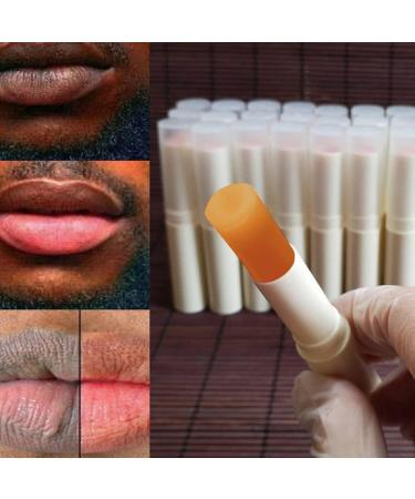 2PCS Lip Lightening Balm Dark Black Removal Exfoliation Pigmentation Fade Dull Pink Balm Anti-Crack Moisturizing Nourishing Lip Care Smokers and Non-Smokers (Orange)