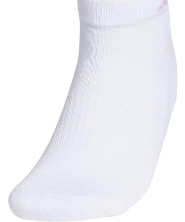 adidas Women's Athletic Cushioned 6-Pack Low Cut Socks - White/Sky Blue/Lilac Purple - Buy Online on GoSupps.com