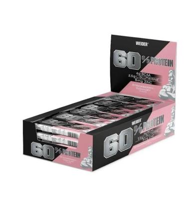 Weider WEIDER 60% Protein Bars Strawberry Yogurt 24 x 45g