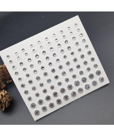 IEEDFJKK 3 Sheets Flat Base Facial Forehead Rhinestones Portable Acrylic Nails Art Crystals Toenail Decoration Salon - Buy Online on GoSupps.com