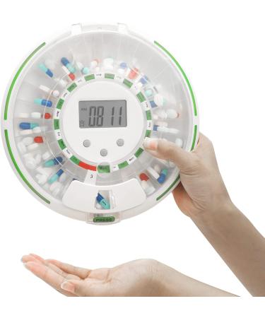 Pointells Electronic Pill Dispenser - 28-Day Medication Planner with Alarm & Safety Lock - Dispense Vitamins Up to 6 Times Daily - Buy Online on GoSupps.com