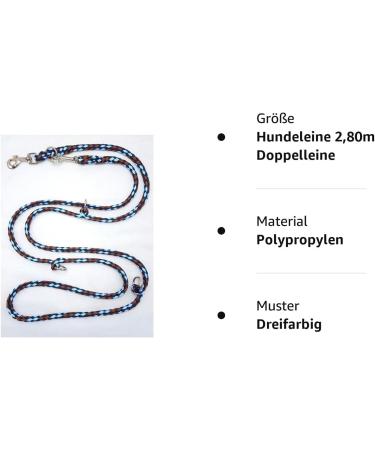 Elropet Premium 2.80m Dog Leash | Adjustable Double Line | Africa Brand Umangeleine | Durable & Stylish Design - Buy Online on GoSupps.com