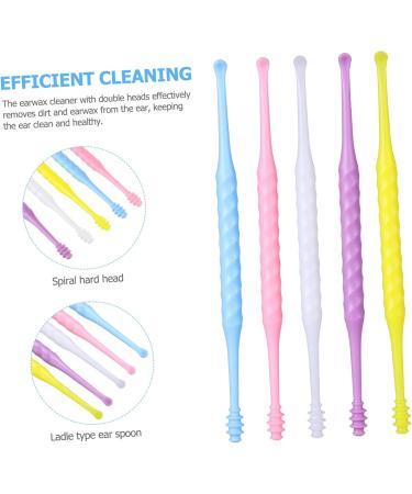 WRITWAA 1set Earwax Cleaner Soft Ear Wax Ear Cleaner Sleeping Spiral Tool Removal Ear for Safe Wax Remover for Ears Scoop Ear Hole Cleaner Ear Wax Remover Cleaning Plastic Abs 20pcs - Buy Online on GoSupps.com