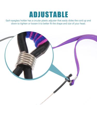 Coheali 4-Piece Elastic Exercise Band & Anti-Lost Glasses Chain | Ear Protection Tape Holder & Decorative Mask Band Perfect for Everyday Use - Buy Online on GoSupps.com
