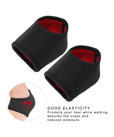 Heel Support SOK - 2 Pieces Silicone & Neoprene Heel Spur Bandage | Unisex Anti-Tear Protection Wrap for Pain Relief - Buy Online on GoSupps.com