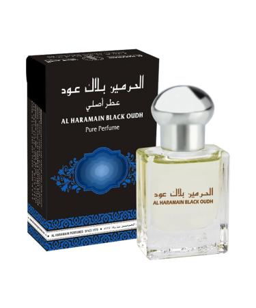 Al Haramain Black Oudh - Oriental Perfume Oil 15 ml - 2 Pack
