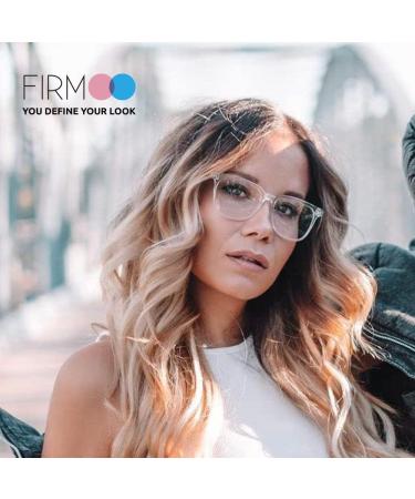 Firmoo Blue Light Filter Reading Glasses - 1.0x Anti-UV Anti-Reflective for Men & Women | Transparent Pink Visual Aid - Buy Online on GoSupps.com