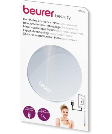 Beurer BS 39 Illuminated Cosmetic Mirror with Power Bank 2 Mirrors and Automatic Lighting - Buy Online on GoSupps.com