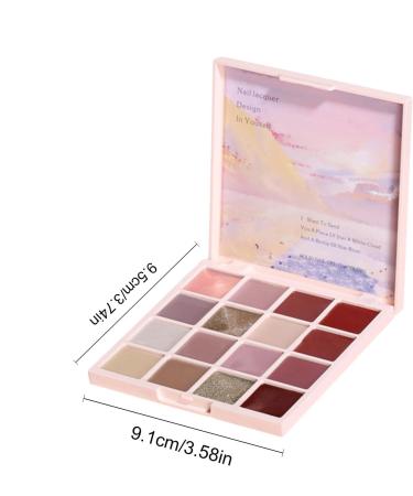 Solid Gel Nail Polish Gel Nail Polish Palette 16 Color Gel Nail Cream Palette - Solid Gel Nail Polish Manicure Glue for Women and Girls Nail Design - Buy Online on GoSupps.com